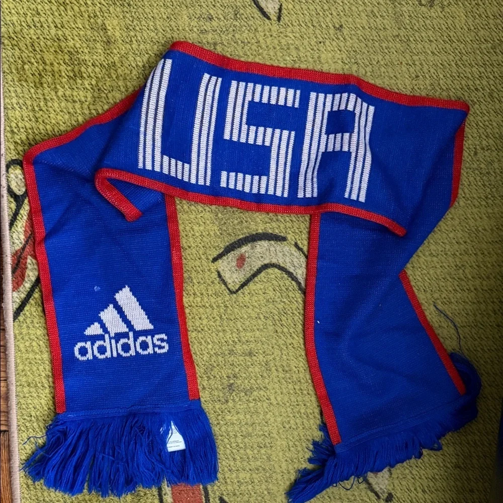 Adidas Blue and Red USA Scarf